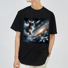 ろべの宇宙まで餌を探す麦 ドライTシャツ