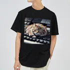 Ruru1の猫とキーボード ドライTシャツ