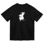 くろねこのSamyrai (白) Dry T-Shirt