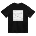 二木 こうた、🐭のアルビノダウンタウン（表裏デザイン）Type-B.white Dry T-Shirt