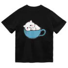 ふわにゃんshopのすやすや(ブラック) ドライTシャツ