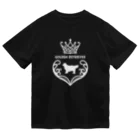 onehappinessのゴールデンレトリバー　crown heart　onehappiness　white ドライTシャツ