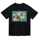 Ａｔｅｌｉｅｒ　Ｈｅｕｒｅｕｘの🌼花と猫😸　トケイソウ Dry T-Shirt