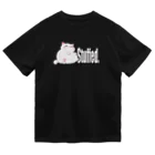 TMJ worksのぐうたら白猫。stuffed. ドライTシャツ