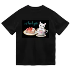 Ａｔｅｌｉｅｒ　Ｈｅｕｒｅｕｘのカフェネコ おやつの時間 ドライTシャツ