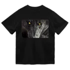 アラスカ野生動物画家きむらけいのBLACK WOLF Dry T-Shirt