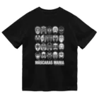 覆面MANIA＆CMLLのMASCARAS MANIA（白プリント） ドライTシャツ