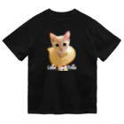 Le Chat Mignonne ル・シャ・ミニョンヌの【ドライTシャツ】ポテ子とねこねこ食パンぽかん顔 Dry T-Shirt