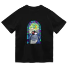 アルバトロスデザインの聖フィンチ教会・桜文鳥 ドライTシャツ
