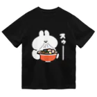 ナポリのSUZURIのラーメンとうさちゃん ドライTシャツ