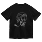 fox fox foxの前屈するCちゃん 白線 Dry T-Shirt