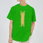 小鳥と映画館のバンザイ猫　クリア ドライTシャツ