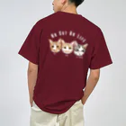 みきぞーん｜保護猫 ミッキー画伯と肉球とおともだちのrui & ram &ta-cha Dry T-Shirt