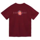 雁花工房（寄付アイテム販売中です）の心電図（正常）白 Dry T-Shirt
