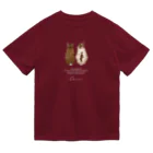 うさぎ雑貨のお店 Charoccinoの２ぴょんの後ろ姿 Dry T-Shirt