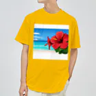 kaiminsapoのハイビスカス　リゾート　🌺　🏝️ ドライTシャツ