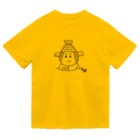 SZK GALLERYの天使人魚ちゃん線画黒 ドライTシャツ