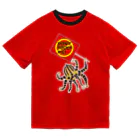 Drecome_Designの触っちゃダメ!ヒョウモンダコ ドライTシャツ