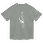 おえかきする水蜜桃のHE IS A SAX PLAYER 白 Dry T-Shirt