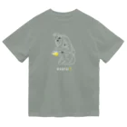 ビールとアート TM-3 Designの彫刻 × BEER（考える人）白線画 Dry T-Shirt