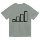 PyriteDesignのアンテナ0本【Tシャツ】【前面いっぱい】【デザイン色：黒】 ドライTシャツ