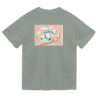 fig-treeのあの水辺　山と水芭蕉　サーモンピンク Dry T-Shirt