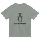 MrKShirtsのKabutomushi (カブトムシ) 黒デザイン ドライTシャツ