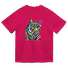 TANSU ART コレクションのカラフルタイガー ドライTシャツ