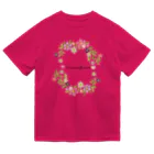 sakuranonakanoharunokazeの花柄lloveandpeace ドライTシャツ