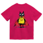 Lapis SHOPの黒猫ヒーロー Dry T-Shirt