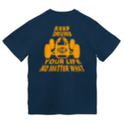 キッズモード某のレトロカーレーサーY(バックpt用) ドライTシャツ