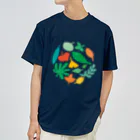 おばけ植物園の葉っぱのおばけたち ドライTシャツ