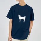 ゆいたっく／犬イラストの紀州 ドライTシャツ