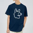 かめつるのone(ワン)-dog _02siro Dry T-Shirt