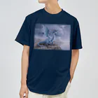 アラスカ野生動物画家きむらけいのQueen of the Far North Lake ドライTシャツ