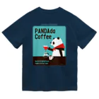 キッチュのパンダコーヒー ドライTシャツ