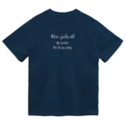 kiki25の賽は投げられた(文字のみ　ホワイト)   ドライTシャツ