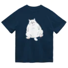 タバタ画房のふてぶてしいしろねこ ドライTシャツ