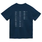 Himalayaanのキリル文字（ロシア語）一覧表 ドライTシャツ