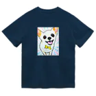 harupink🌸ペット似顔絵illustのイラストわんこ ドライTシャツ