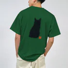 いちがつにがつの黒猫ですよ？ ドライTシャツ