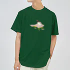 piro piro piccoloのライチョウ♂とミヤマキンバイ ドライTシャツ