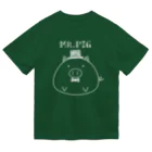 snowballsのミスターピッグ（白線版） ドライTシャツ