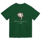 Hanagara animal cafeのモモンガと花柄アニマルカフェのロゴ入り。 ドライTシャツ