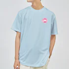 ゴッド神TVちゃんねるSHOPのかえる観賞魚店　ピンク丸ロゴ Dry T-Shirt