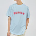 イラストカフェ（ビーグル）のカレッジ風ロゴ_BEAGLE Dry T-Shirt