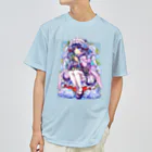 月蝕ざっか店＠SUZURIの君は紫陽花-Ms.Hydrangea☂️ - A Dry T-Shirt