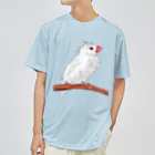 Lily bird（リリーバード）の水浴び文鳥 カラー ドライTシャツ