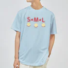 イラスト MONYAAT のML002 SMLTシャツのりんごすたぁ*輪切りのリンゴ ドライTシャツ