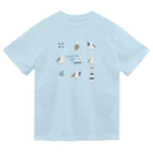 kiki25のカモメたちとマリンライフ ドライTシャツ